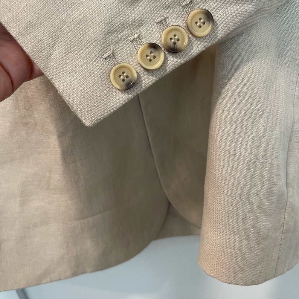 naked wardrobe Beige linen Jacket oversized new - Picture 4 of 5